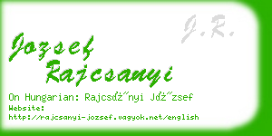 jozsef rajcsanyi business card